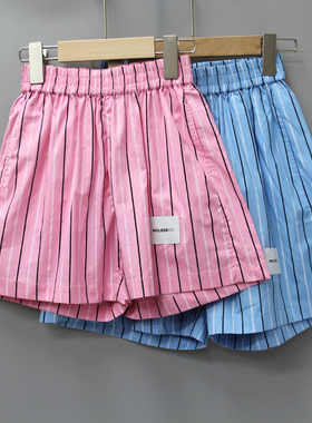 S-WO*BO家110-150夏 品牌折扣童装/大童柔软休闲宽松中裤19181二