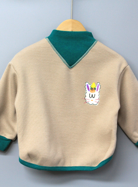 安系列80-110秋冬 童装品牌折扣/儿童休闲上衣卫衣18336卡其