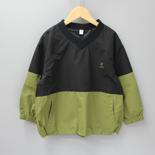 JK与系列110-130春秋品牌童装折扣/大童薄长袖卫衣速干21017黑绿