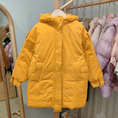 D-ZR系列120冬装 品牌折扣童装/儿童羽绒服外套带帽32175金