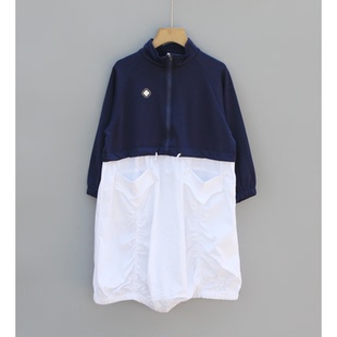 福利T吾系列110春Ⅱ品牌童装折扣/儿童拼接休闲长袖连衣裙07526青