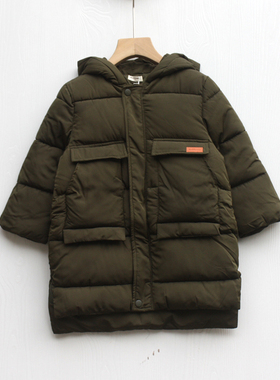 S-An系列105-120冬装 品牌童装折扣/儿童中厚棉衣棉袄外套48906绿