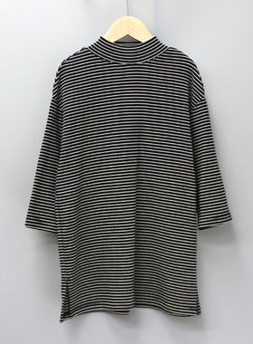 S柏系列110-130秋装 品牌童装折扣/童纯棉套头宽松卫衣衫24317黑