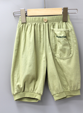 Y辣ma家80-110夏装 品牌童装折扣/儿童休闲中裤短裤372二色