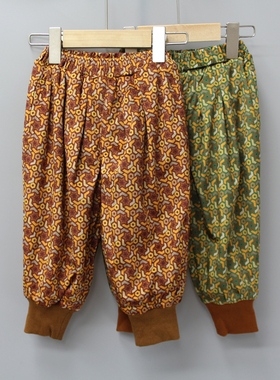 S云er家90-130秋冬 品牌童装折扣/儿童休闲珊瑚罗卜裤5162二色