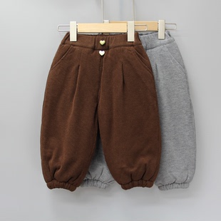 儿童加厚夹绒柔软长裤 S摩ka家90 折扣 品牌童装 39521二 130秋冬