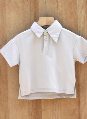 T吾系列80夏装 品牌童装折扣/儿童纯棉休闲短袖T恤02807灰