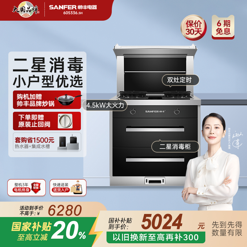 立减20%*帅丰二星消毒集成灶家用