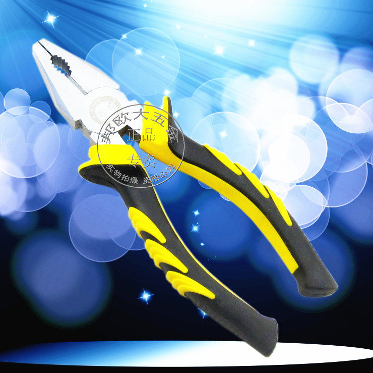 美国邦克工具b型珍珠镍钢丝钳 老虎钳 断线钳 平口钳 电工钳