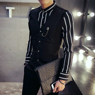 假两件马甲衬衫套装理发店调酒师发型师酒吧KTV服务员工作服衬衣