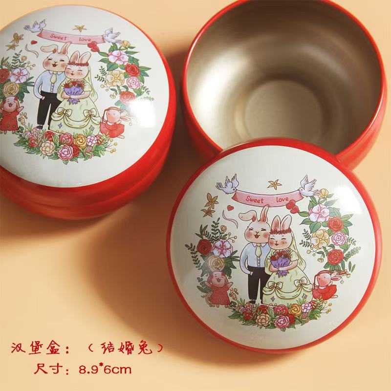 可爱喜糖面包盒伴手礼喜糖空糖盒便捷婚礼铁盒包装空糖盒