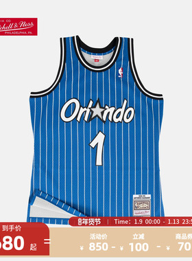Mitchell&NessNBA篮球服复古球衣SW魔术队安芬尼·哈达威蓝色客场