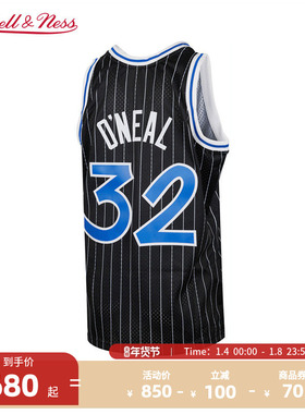 NBAMitchell&Ness NBA官方魔术/奥尼尔复古94-95赛季SW球衣运动男