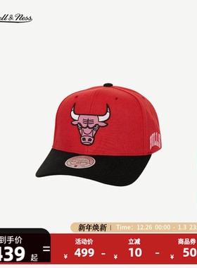 NBA官方MITCHELL & NESS x BLACKPINK 联名芝加哥公牛百搭弯檐帽