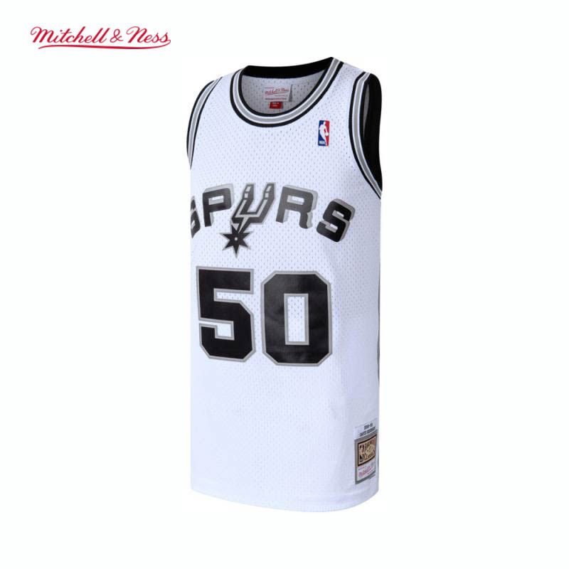 NBA官方Mitchell&Ness马刺罗宾逊复古98-99赛季球迷版球衣运动男