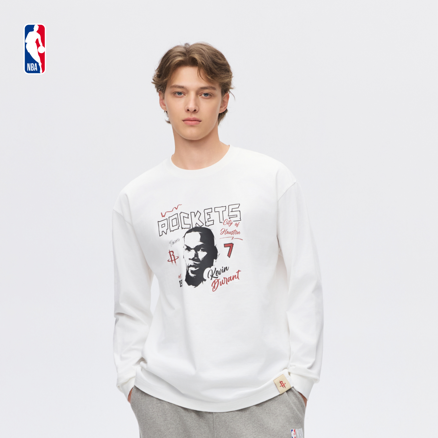 NBA官方卢卡东契奇杨瀚森库里春季复古校运会中性长袖T恤