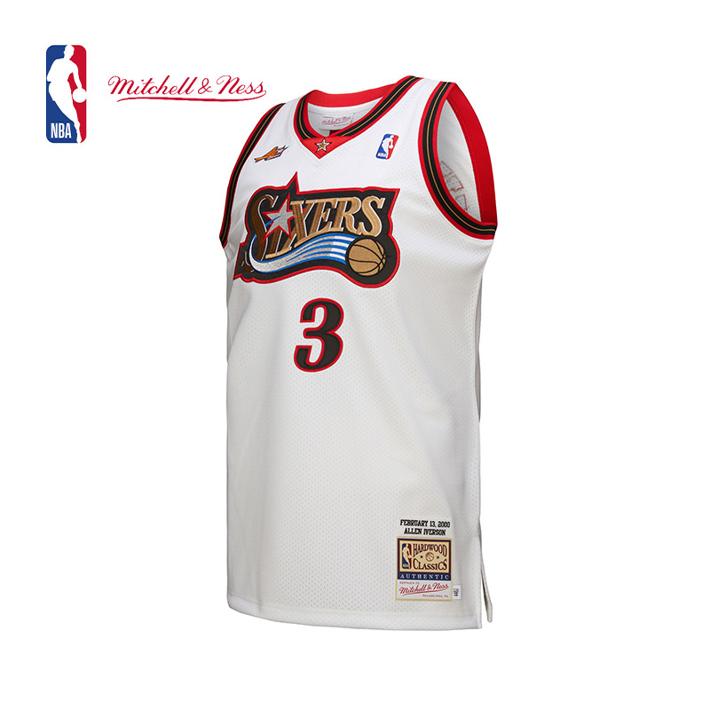 MITCHELL&NESS篮球服 NBA艾伦艾佛森Authentic系列男子球衣篮球服