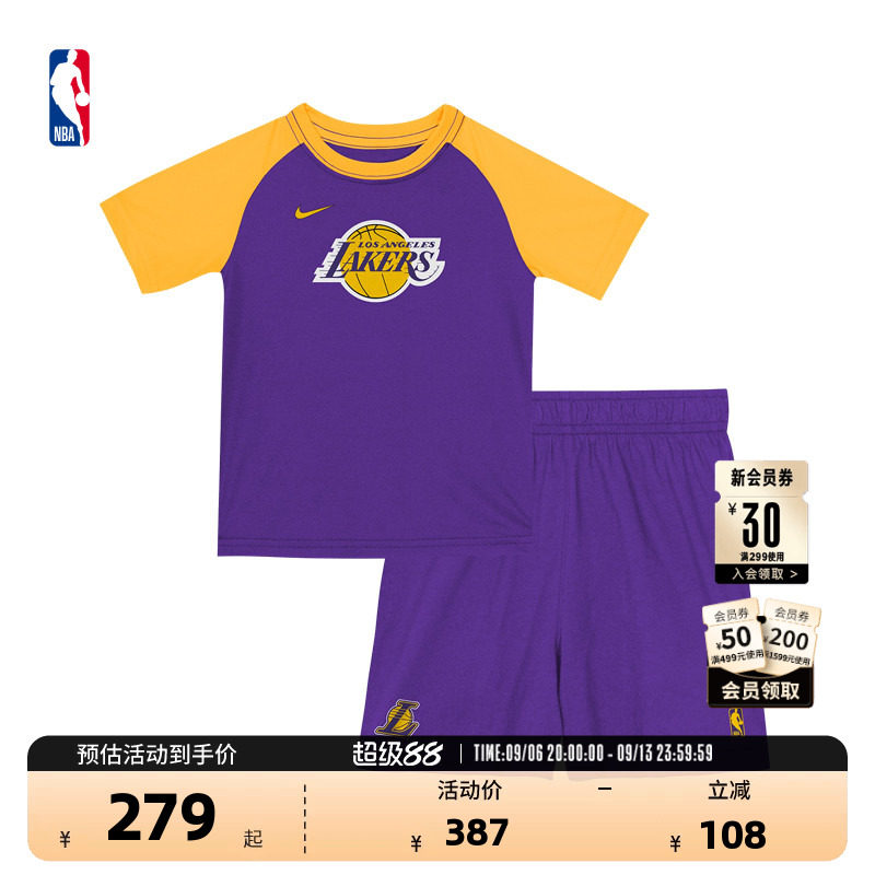 NBA官方NikeT恤短裤套装童装图片