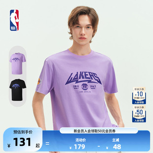 NBA官方勇士 T恤球衣风 湖人球队文化系列男女运动短袖
