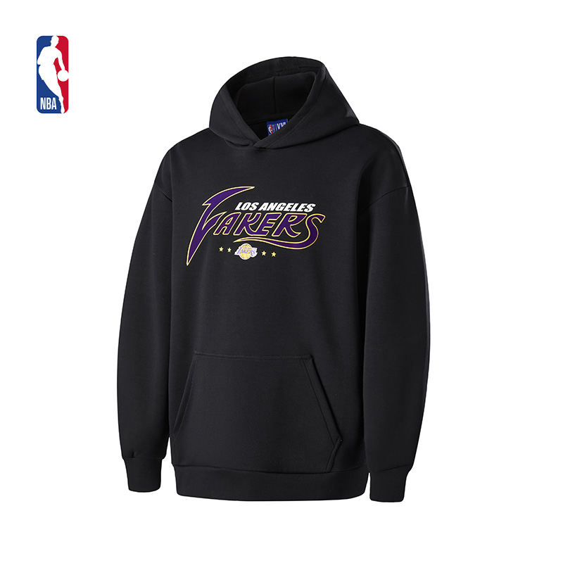 NBA官方正品金州勇士/湖人队王朝系列秋冬季男女同款运动连帽卫衣