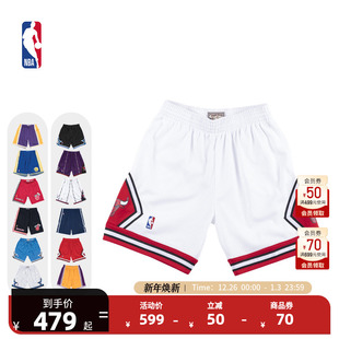 Mitchell&Ness复古球裤 NBA官方正品 SW公牛队篮球短裤 新款