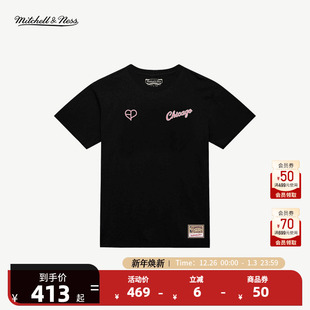 BLACKPINK联名 公牛短袖 NBA官方MITCHELL NESS尼克斯 T恤