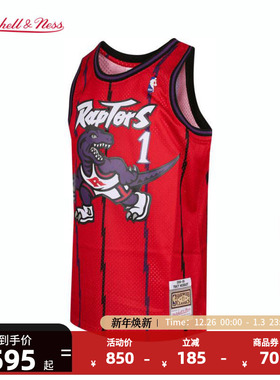 mitchell&nessNBA官方正品猛龙/麦迪复古球衣98-99赛季衣SW篮球服