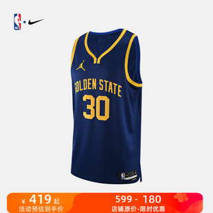 Nike库里男子球衣速干夏季 NBA官方正品 运动篮球服网眼经典 勇士队