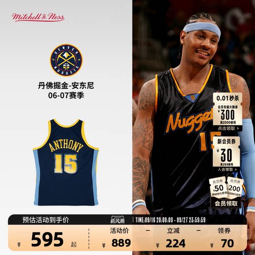 NBA-MITCHELL&NESS安东尼篮球服