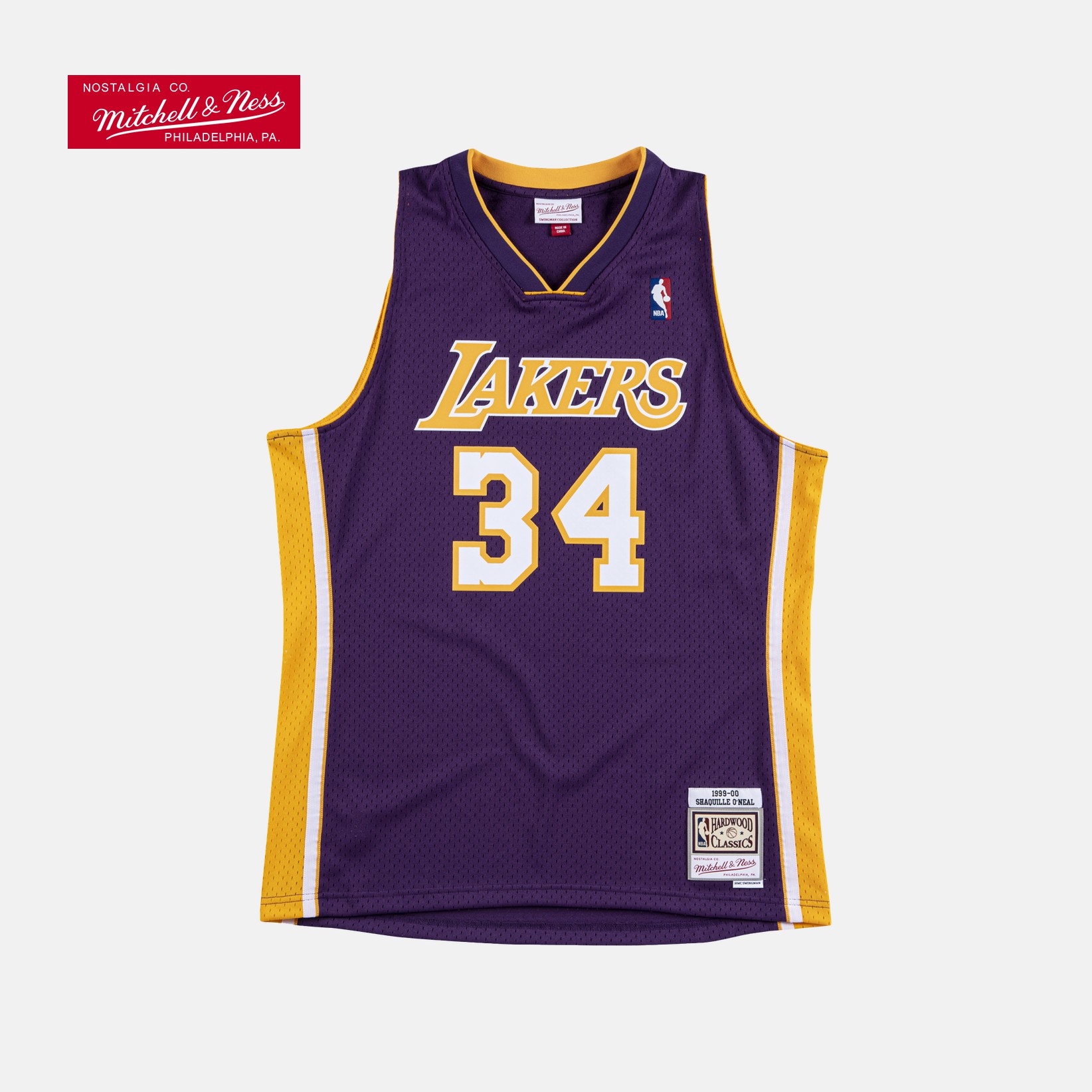球衣swingman洛杉矶湖人队奥尼尔