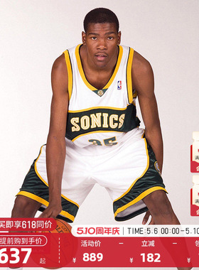 NBA官方Mitchell&Ness超音速队/杜兰特复古SW球衣篮球服