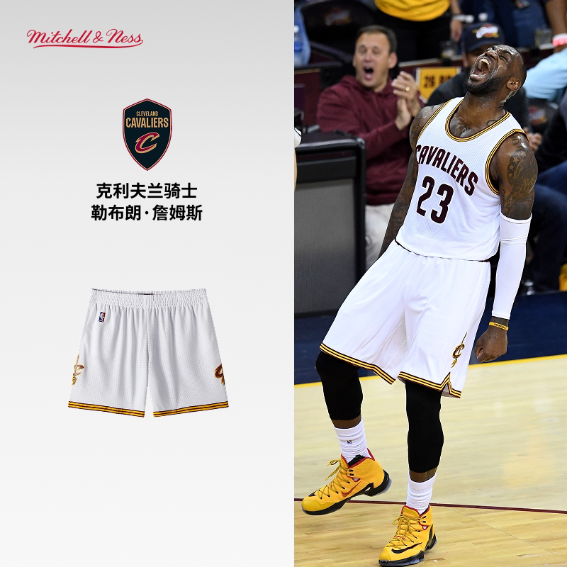 MITCHELL&NESS NBA官方男子骑士SW短裤速干篮球裤