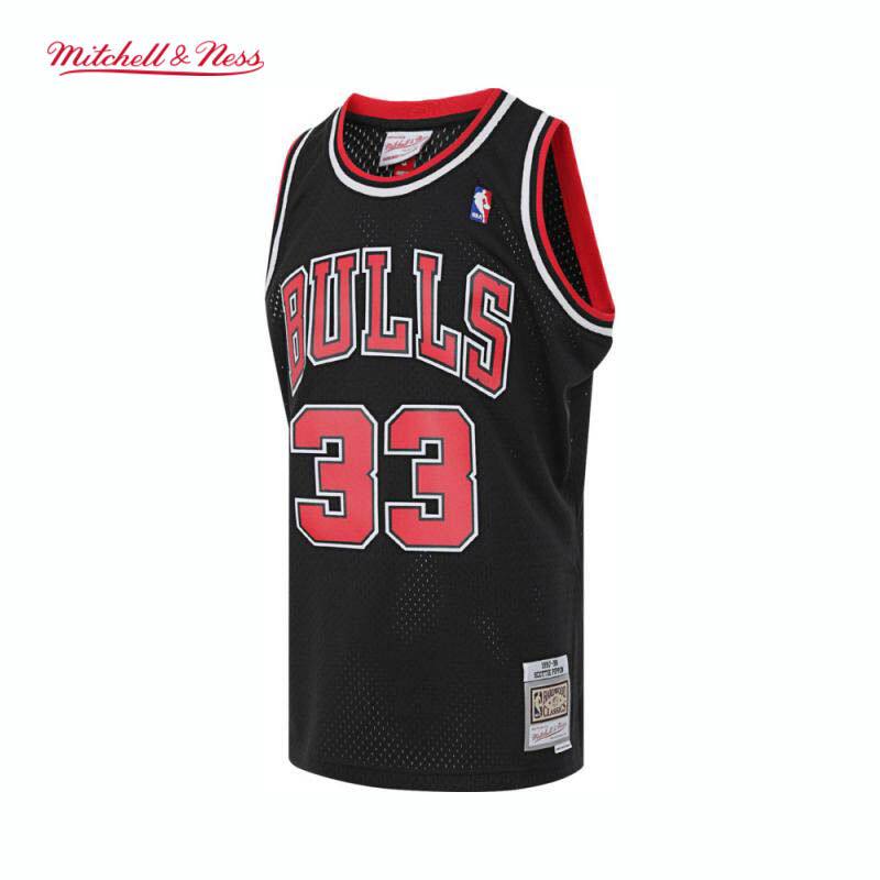 Mitchell&NessNBA官方公牛皮蓬97-98赛季SW球衣运动背心篮球服