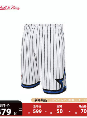 NBAMitchell&Ness NBA官方奥兰多魔术复古运动休闲SW球裤男子