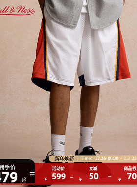 mitchell&nessNBA官方金州勇士队球迷版SW集合短裤球裤
