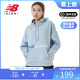 New Balance NB正品女款上衣秋冬款连帽学生休闲运动加绒长袖卫衣