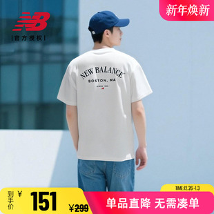 正品 25年新款 男夏季 AMT51374 New 透气圆领T恤休闲短袖 Balance