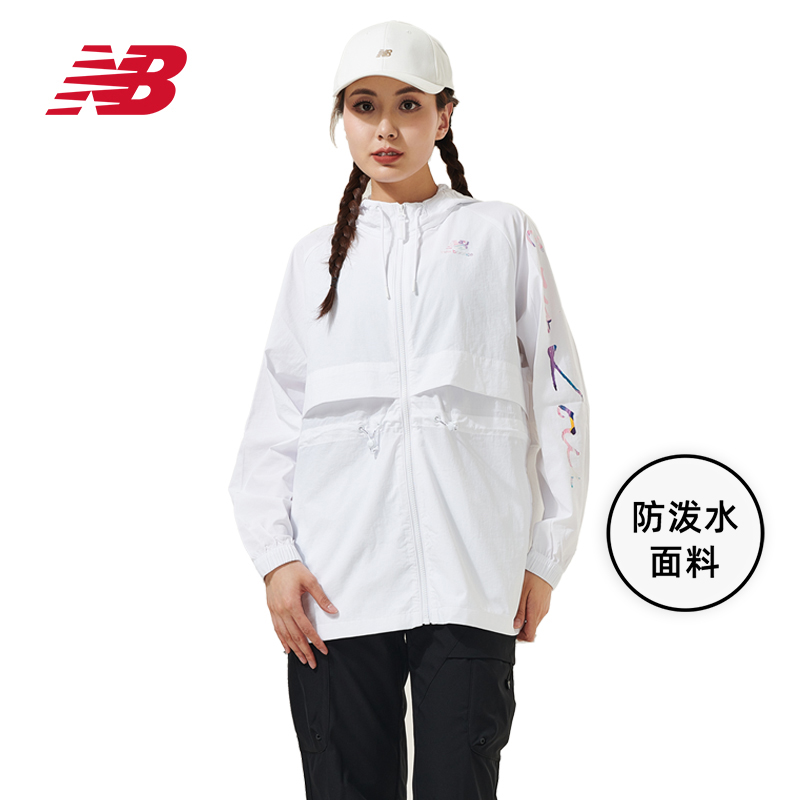 New Balance NB 正品奥莱特价清仓女士连帽外套防风户外运动夹克