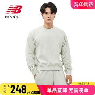 Balance 刺绣针织长袖 女款 圆领卫衣UT35054 Grey日系男款 New