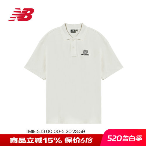 NB男女休闲纯色简约翻领POLO衫