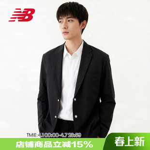 Grey男款 New Balance 黑色西服外套JMJL1511 日系休闲通勤西装
