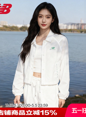 New Balance NB 正品女款外套百搭上衣休闲运动翻领外套5AD24232