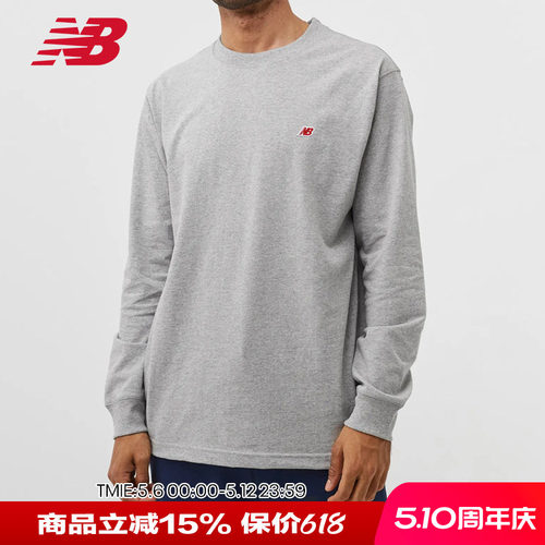 NB美产男子休闲长袖T恤