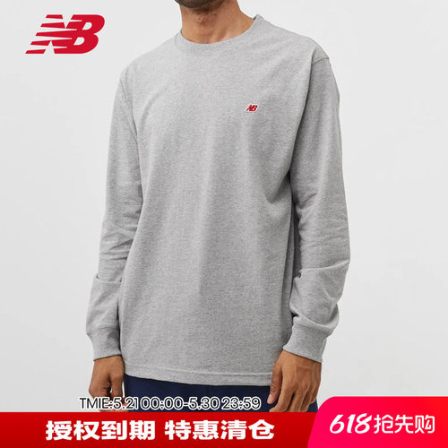 NB美产男子休闲长袖T恤
