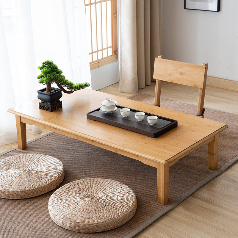 楠竹小炕桌简约日式喝茶桌客厅飘窗矮桌榻榻米学习桌床上电脑桌