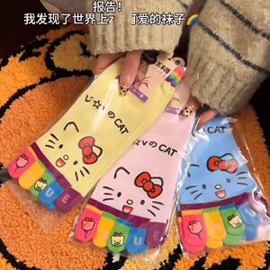 卡通凯蒂猫中筒袜防臭夏季