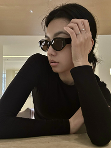 734高级感墨镜猫眼眼镜显脸小太阳镜甜酷辣妹