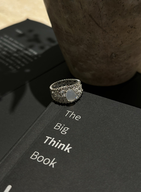 734银s925订婚指环时尚潮流新品富婆系列新中式温柔气质戒指