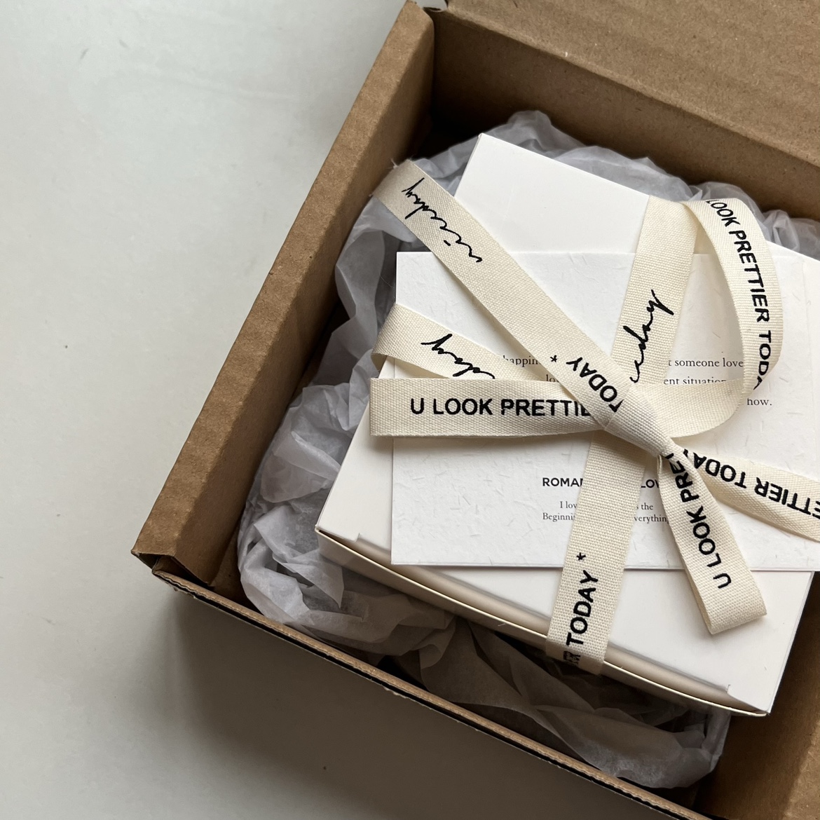 1  送礼物手写卡片挚爱粉心意豪华包装材料小礼盒专拍