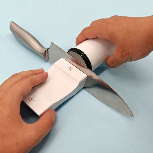 二角度弧形滚筒便携式磨刀器金属磨刀石防滑滚轮磨刀架家用磨刀具